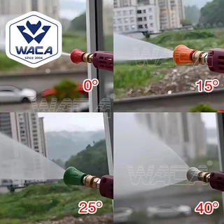 WACA หัวฉีดล้างรถ Quick 1/4" ระดับน้ำ 0/15/25/40 องศา หัวฉีดน้ำแรงดันสูง หัวฉีดล้างรถ หัวฉีดปืน