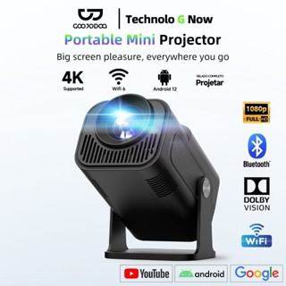 GOOJODOQ Hy320 Mini โปรเจคเตอร์  200 Ansi Projector Android …