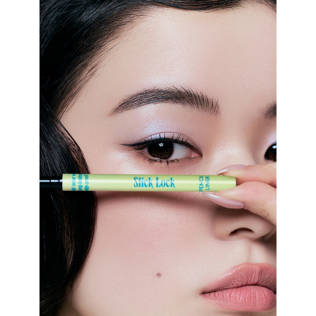 ถูก/แท้/มีไลฟ์ อายไลน์เนอร์ Chu Chu Kiss Slick Lock Pencil Liner ชูชูคิสส์ ดินสอเขียนขอบตา กรีดง่าย เขียนลื่น กันน้ำ รูปที่ 6