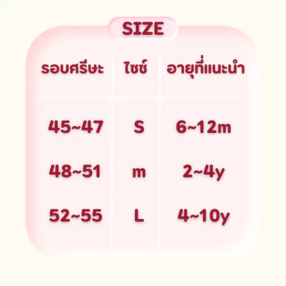 หมวกเด็ก สีพื้น ปักชื่อได้ –ไม่หลุดง่าย ใส่ได้ทุกวัน