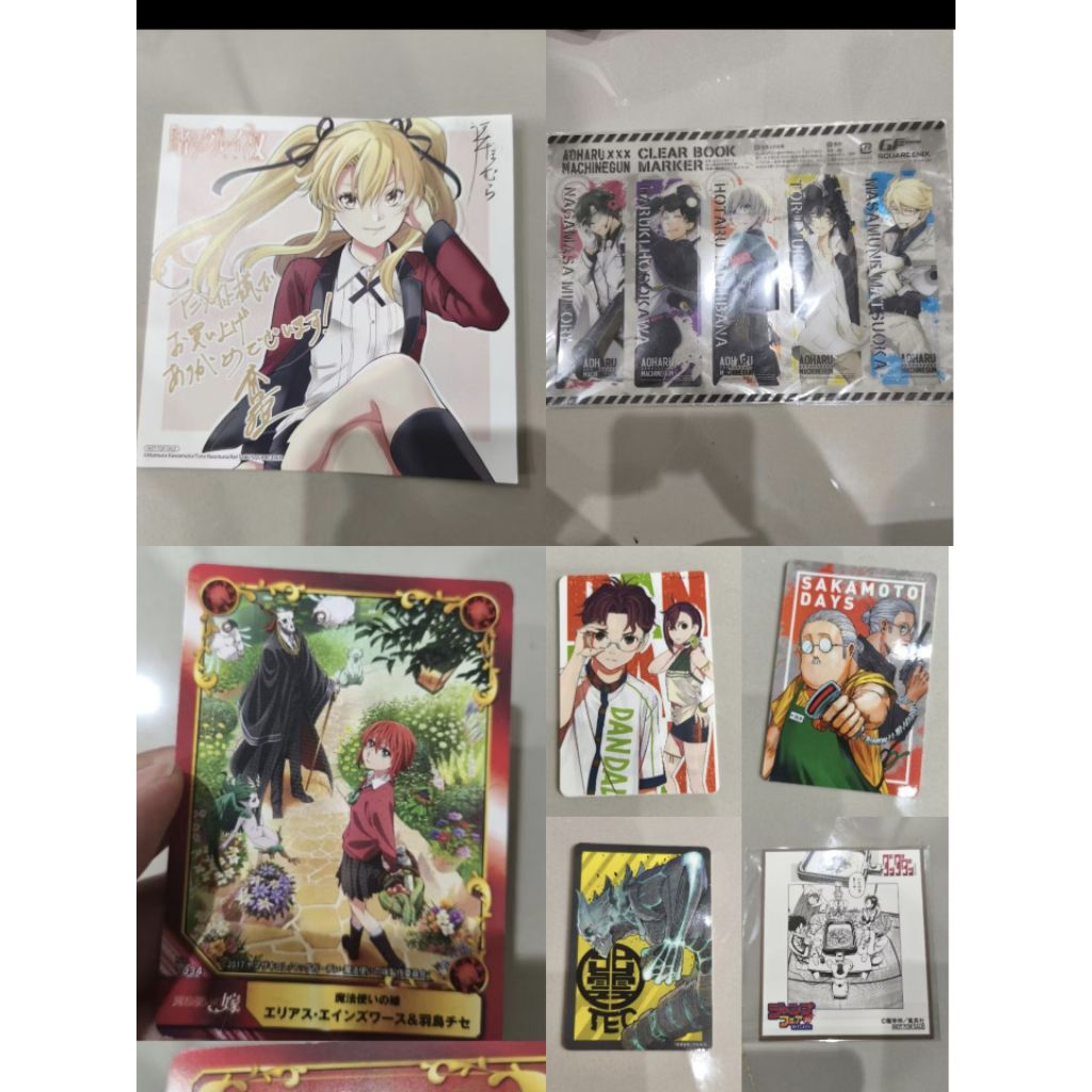 รวมของสะสมิ งานกระดาษ ชิกิ สติ๊กเกอร์ Animate Jump Fair Mini Shikishi // natsucomi 2022