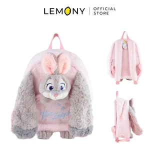 LEMONY กระเป๋าเป้ดิสนีย์ ซีรีส์ Plaid Fuzzy Disney Collection