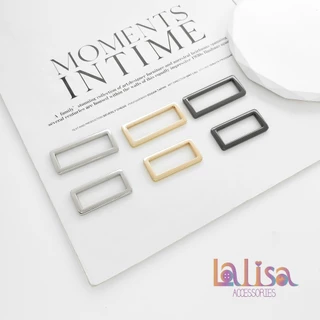 ห่วงสี่เหลี่ยมโลหะ อะไหล่กระเป๋า เสื้อผ้า ขนาด 20–40mm alloy square buckle CW-1145B