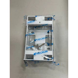 กล่องลอย บ๊อกซ์ลอย ขนาด 2x4 ( 1ลัง 50ใบ ) (RKB-408A) 70*120*40 mm ขอบเหลี่ยม ยี่ห้อ Reckon ใช้กับรุ่นใหม่
