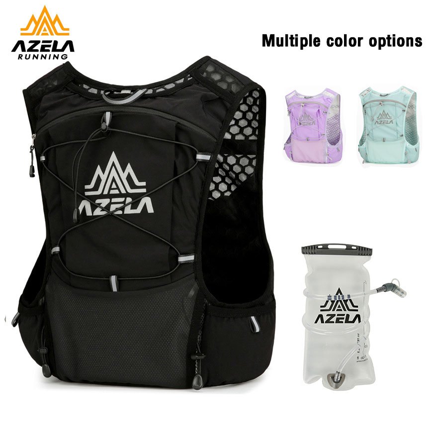 Azela ถุงใส่น้ำ 5L/130g กระเป๋าเป้น้ำ เป้วิงเทล Haft Full Marathon น้ำวิ่งเทรล กันน้ำ ถุง กระเป๋าวิ่งเทรล เป้เทรล