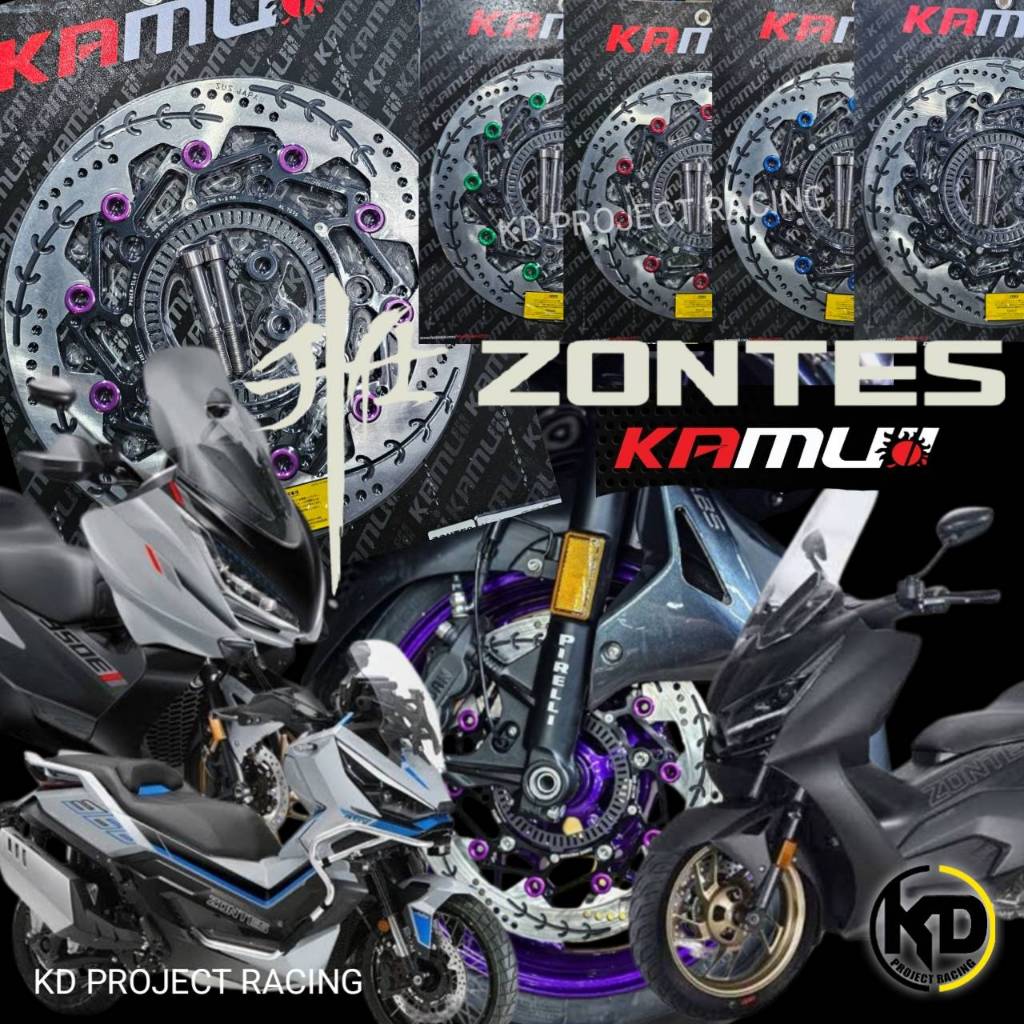 จานดิสเบรคหน้า หลัง Kamui V5 Zontes 368G V1,V2 ,368K,368E,368D