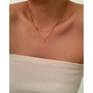 สร้อยสเตนเลสสตีล HER OBJECTIVE_HER MIYA PENDANT ON BEADED CH…