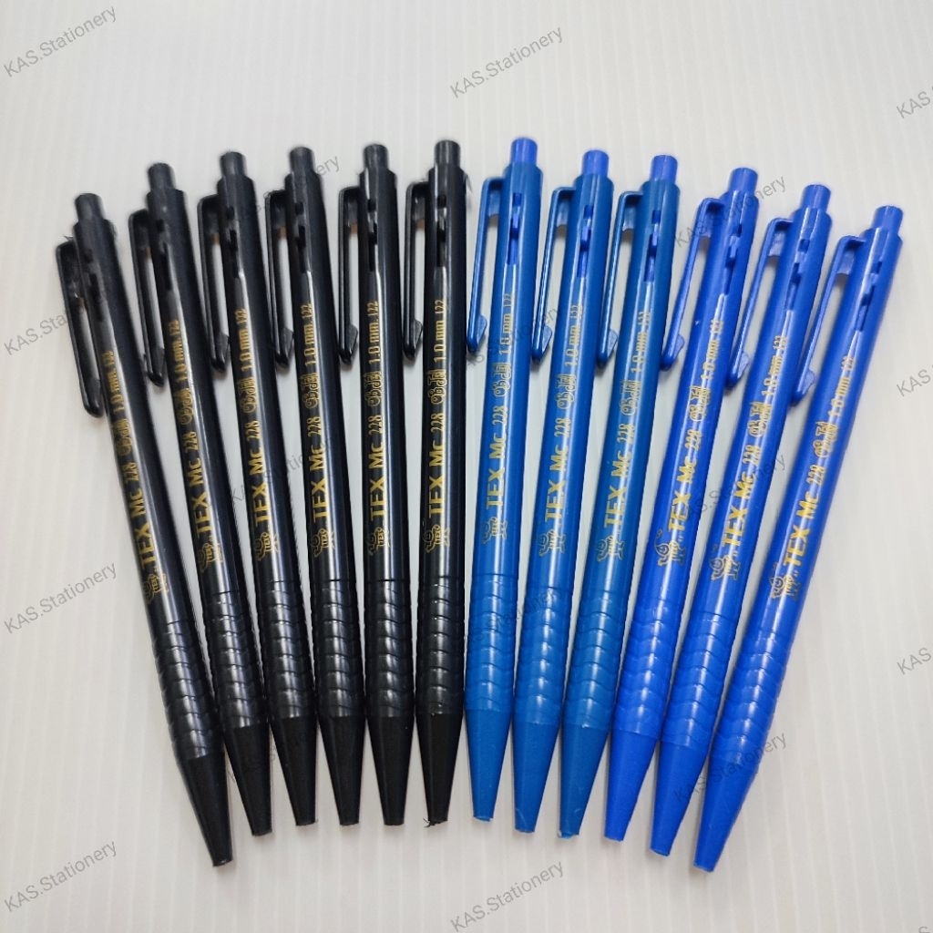 ปากกาลูกลื่น 1.0mm TEX (1×12ด้าม) MC228 ราคา ถูกที่สุด ดีลบีเคเค แกลเลอรีภาพที่ 9
