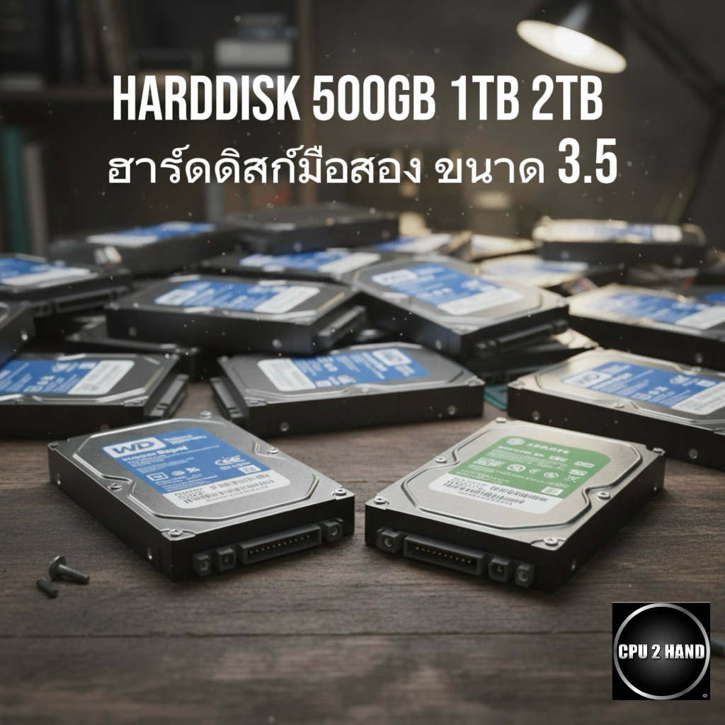 ฮาร์ดดิส (สำหรับคอมพิวเตอร์พีซี) กล้องวงจรปิด HDD 1TB 2TB 500GB มือ 2