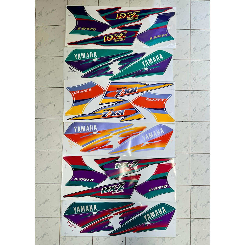 สติ๊กเกอร์ Rxz รุ่น7 ปี1995 สติ๊กเกอร์ Yamaha Rxz รุ่น7 ปี95