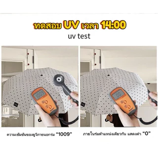 ✨NEW✨ Polka dot ร่มพับคล้องมือ กันแดด กันฝน UPF50+ ร่มลายจุดน่ารัก