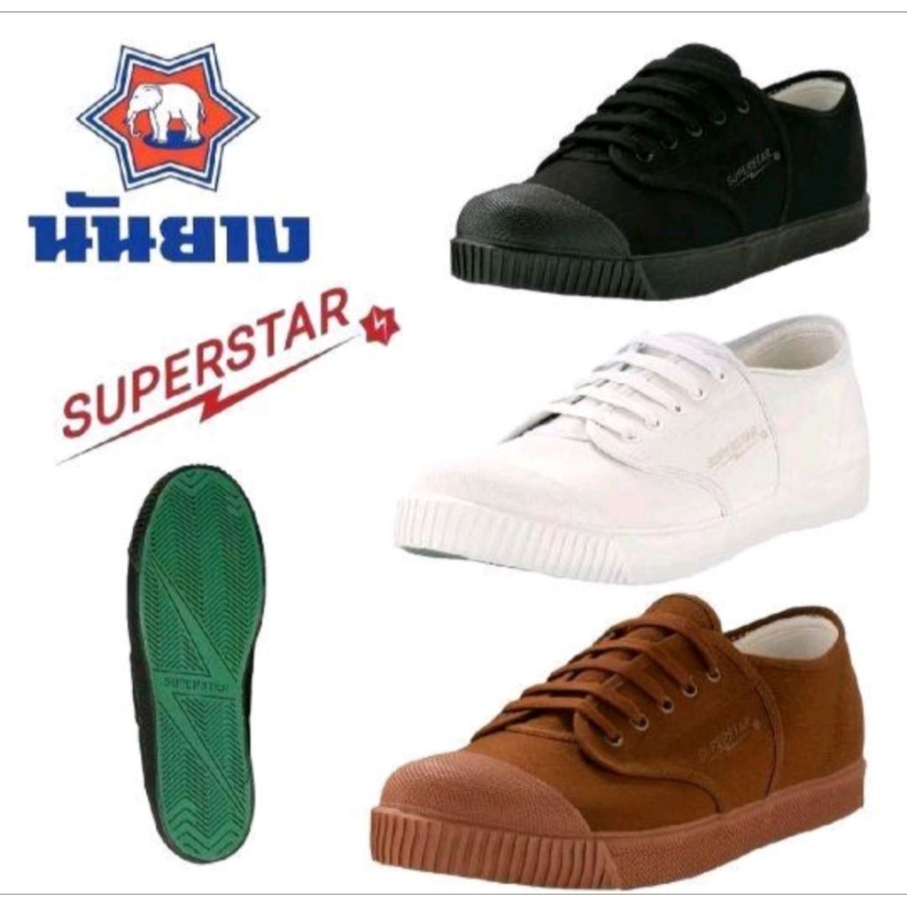 นันยาง รุ่น  Super Star พื้นยางแท้  พร้อมส่งทันที รองเท้าตะกร้อ