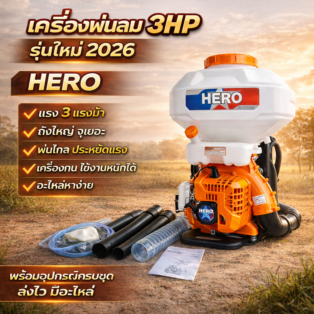 MACNUM Mitsumax  เครื่องพ่นปุ๋ย เครื่องหว่านปุ๋ย 26 ลิตร 2-4 จังหวะ 3 HP จัดส่งไว เก็บเงินปลายทาง