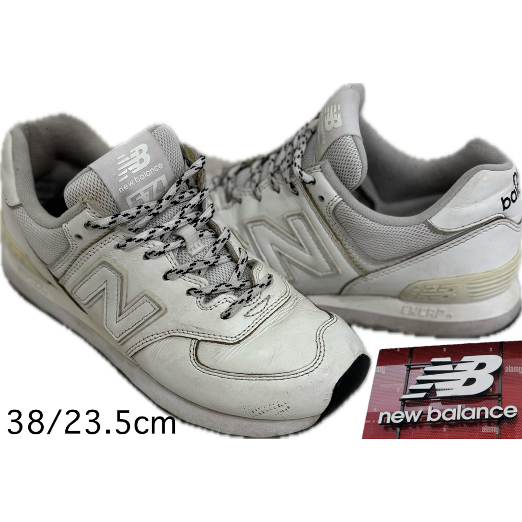 รองเท้า ผ้าใบ sneaker มือสองมีตำหนิ รองเท้าหายาก New Balance 574 ML574BYT รุ่นพิเศษจาก United Arrows