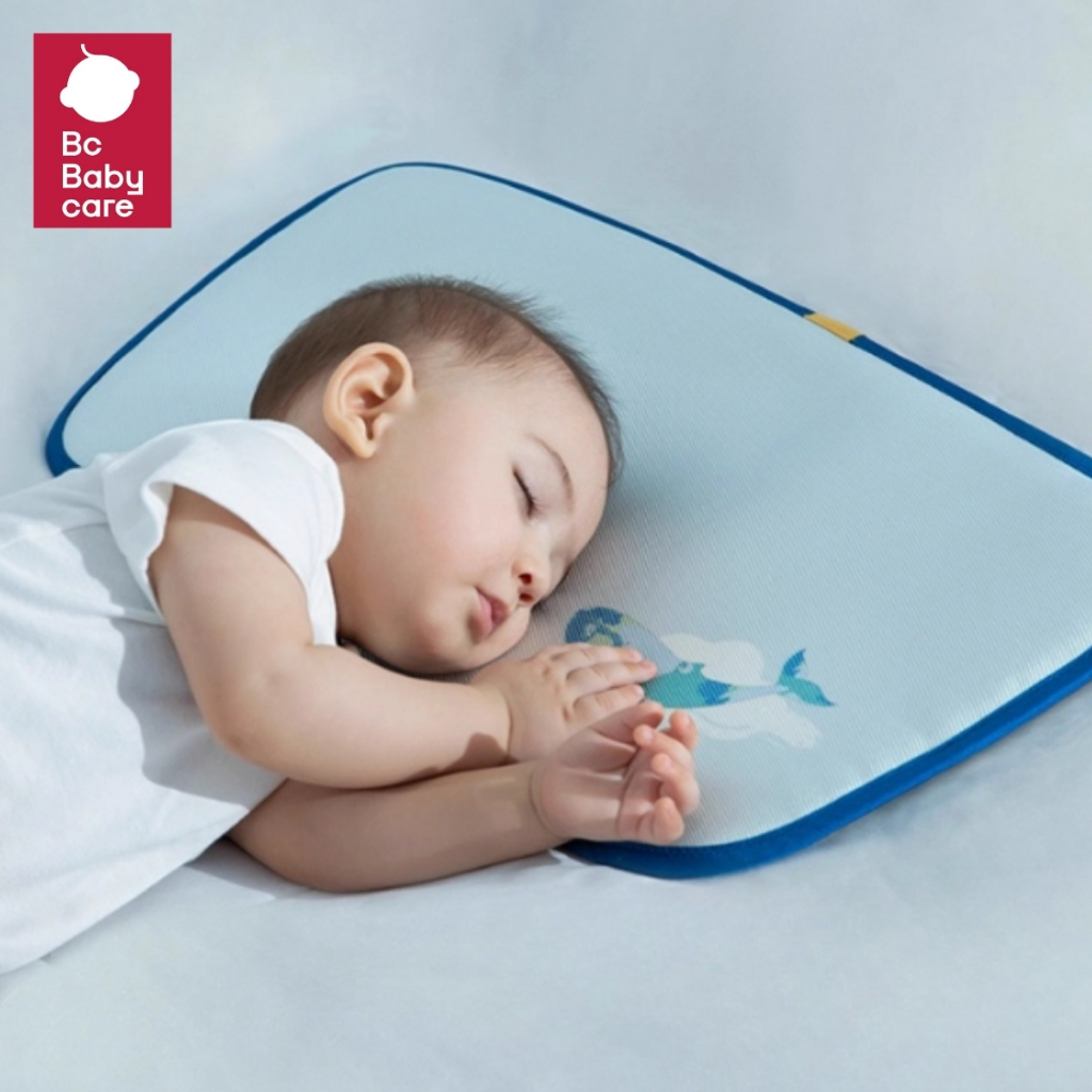 Babycare  หมอนรองศีรษะสําหรับเด็กทารก หมอนแบนรองคอเด็ก หมอนผ้าไหมน้ำแข็ง | BC Babycare Thailand