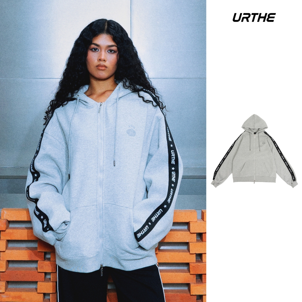 URTHE - เสื้อฮู้ด เสื้อกันหนาว Oversize รุ่น FLASH BACK HOODIE