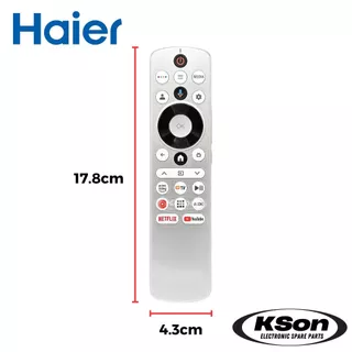รีโมททีวี ไฮเออร์ มีสั่งการด้วยเสียง Haier TV Remote Control with Voice Control รุ่น HTR-U33G HE-V18