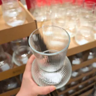 IKEA แจกันแก้วใส ใส่ดอกไม้ ดีไซน์ทันสมัย หลากหลายรูปทรง ขนาด 17 cm