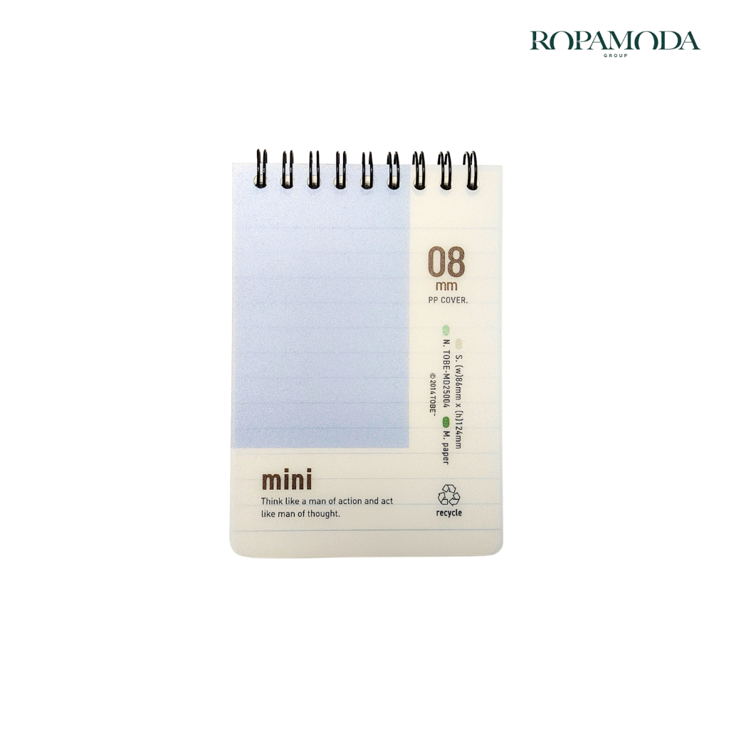 Ropamoda PP B7 upper note สมุดโน้ต สมุดบันทึกสันห่วง (TOBE-MD25004)
