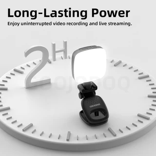 GOOJODOQ Selfie Fill Light 3 Color Modes & 3 Brightness Levels True-to-Life Skin Tones Secure Clip with Flexible Angles