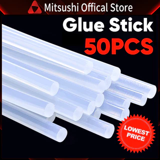 Mitsushi กาวแท่ง 7mm กาวร้อน 10/20/15/30/50pcs แท่งกาวร้อน กาวแท่งใส ใช้กับปืนแท่งปืนกาว 40W