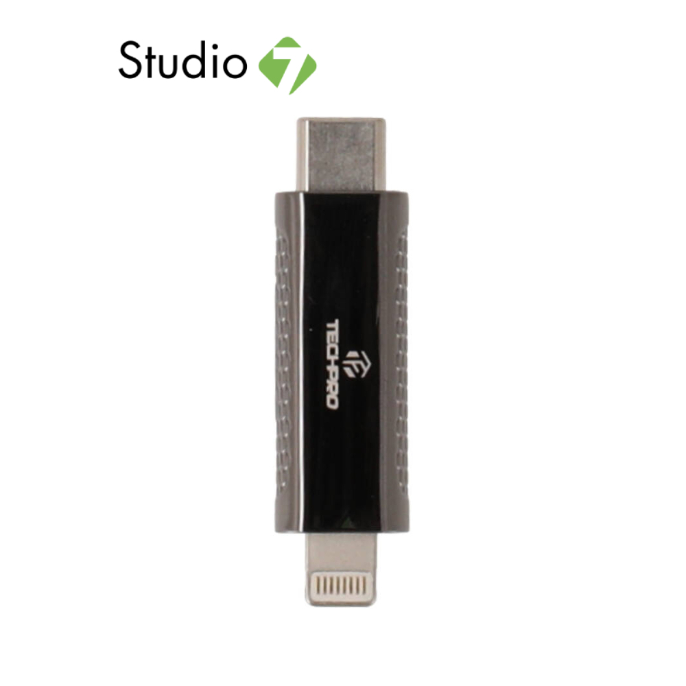 การ์ดรีดเดอร์ TECHPRO Vortex Mini Type C to TF Memory Adapter 3.0 Gunmetel Gray by Studio7