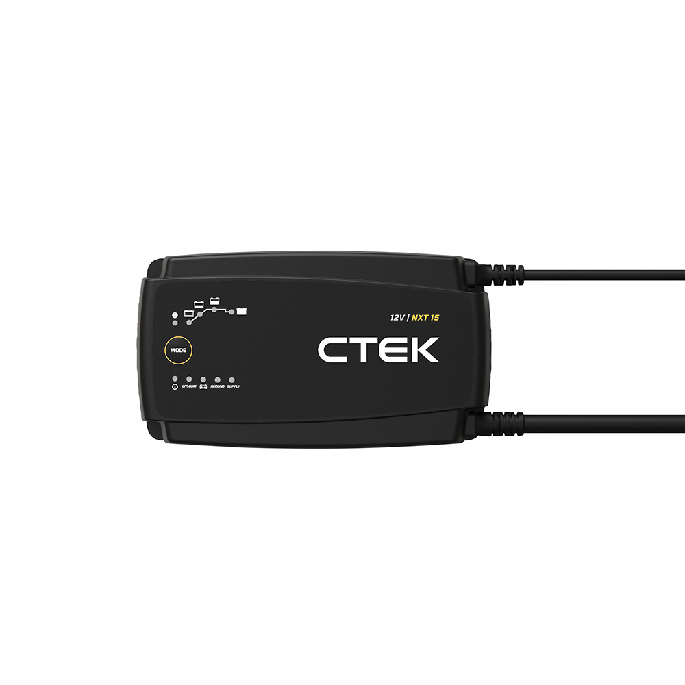 CTEK NXT 15 เครื่องชาร์จแบตเตอรี่รถยนต์ 12V รองรับแบตเตอรี่ตะกั่วกรดและลิเธี่ยม