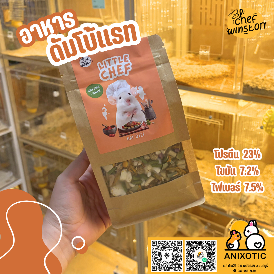 Chef Winston [Little Chef] อาหารแรท อาหารหนูแรท อาหารดัมโบ้แรท