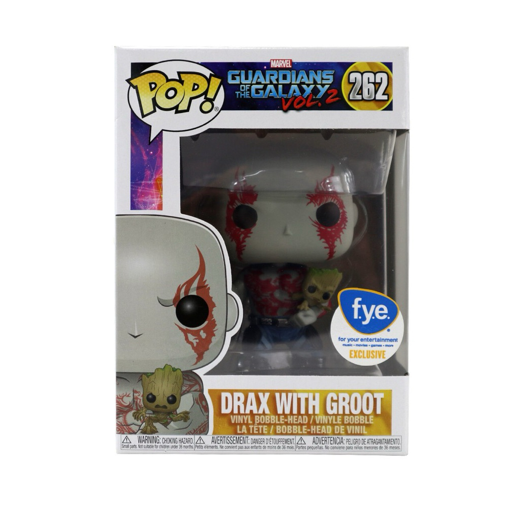 Funko Pop Drax With Groot Marvel The Guardians Of The Galaxy 2 Exclusive 262