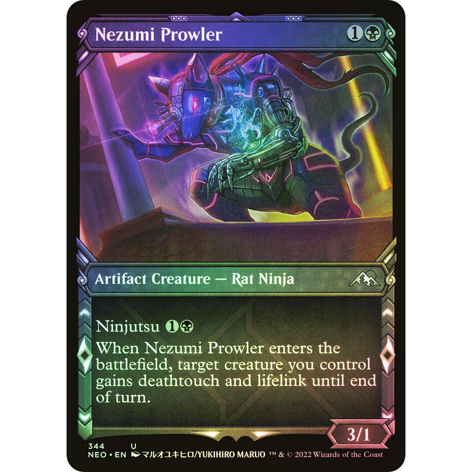 MTG - Magic The Gathering - Kamigawa Neon Dynasty - Nezumi Prowler - Near Mint