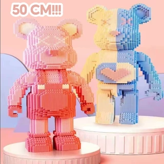 ตัวต่อเลโก้ขนาดใหญ่ อิฐ 10,000 ก้อน บล็อกตัวต่อ 3 มิติ 55 ซม. ตัวต่อของเล่น Sanrio 3D Violent Bear 55 ซม.