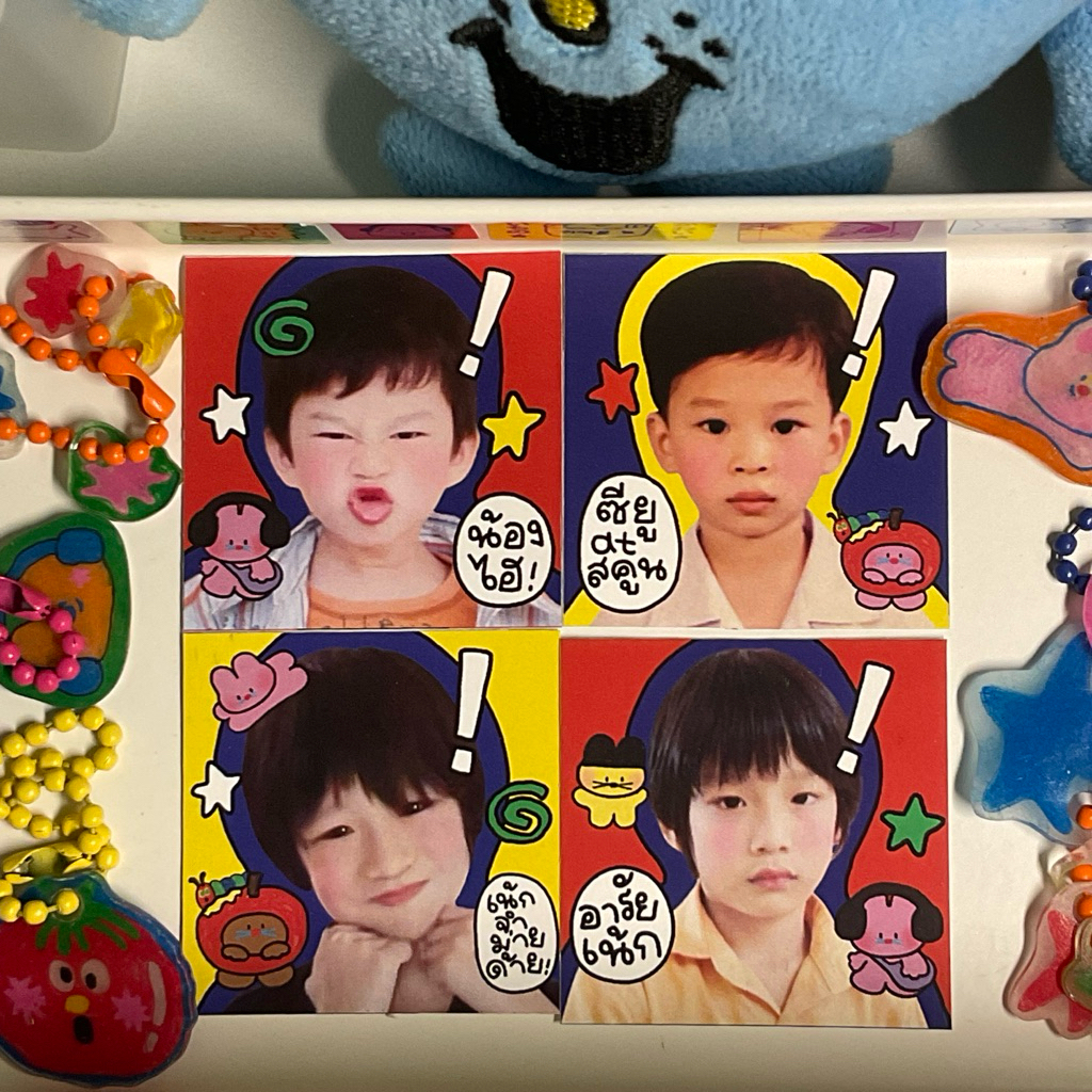 (ลายใหม่) sticker bus 20 ชิ้น (Thai,Nex)