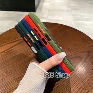 เคสขอบสีหลังด้าน OPPO A6 A6X A6Pro A5 A5X A5Pro A5i A60 A3X A3Pro A3 A38 A18 A16/A16K/A74 4G 5G Reno5 A15 A53(2020) 025