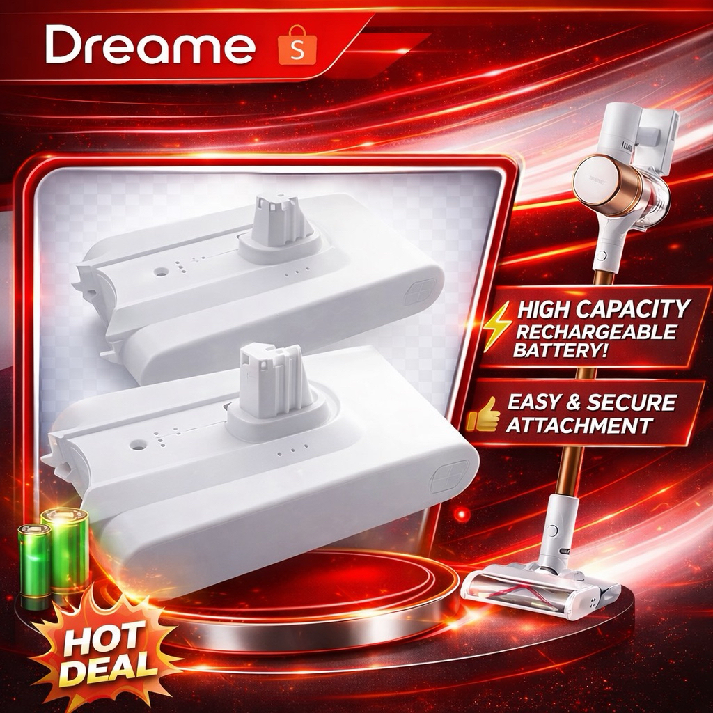 6000 aMh แบตเตอรี่ เครื่องดูดฝุ่นไร้สาย Xiaomi Dreame V10 V9 แบตเตอรี่เครื่องดูดฝุ่น - Battery VVN4 VVN3 Wireless Vacuum