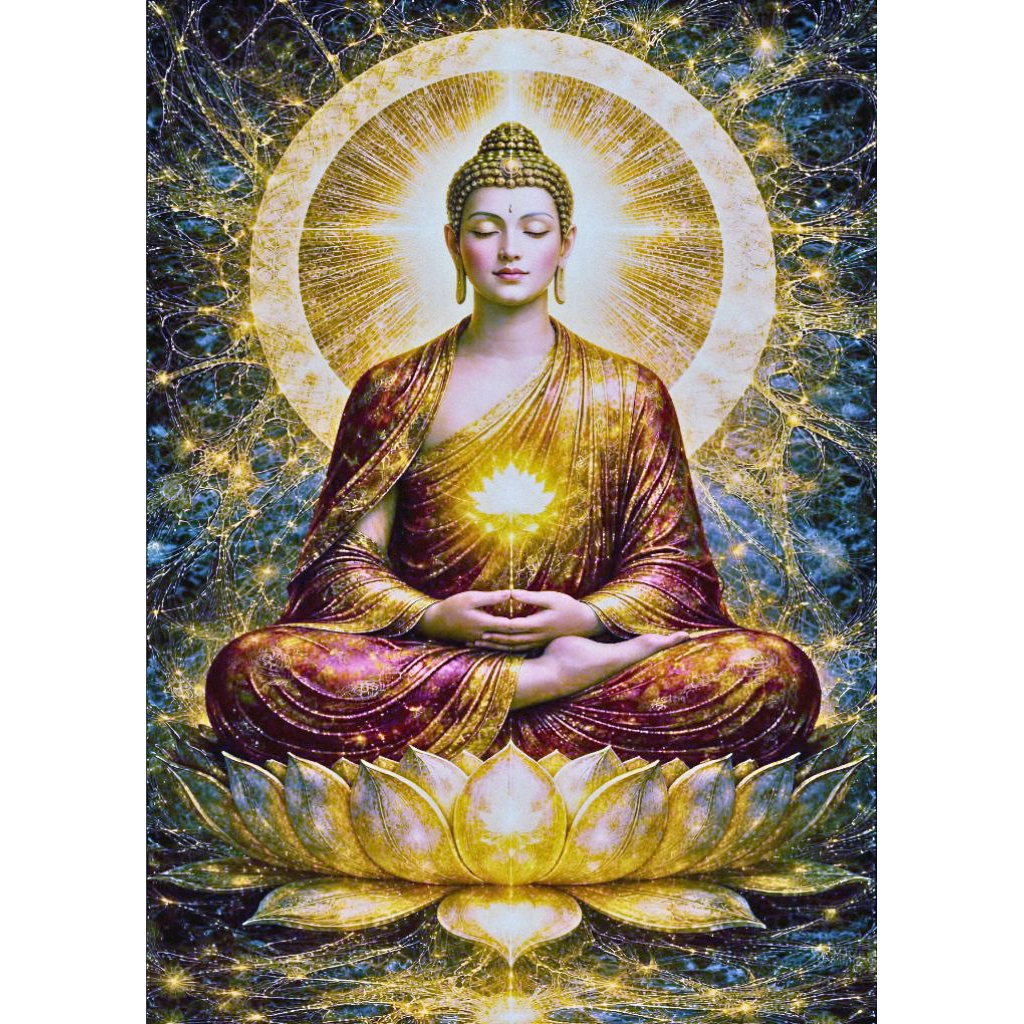 รูปโปสเตอร์  พระพุทธเจ้า  ขนาด A3 ความหนา 200 แกรม ไม่มีกรอบ ภาพมงคล เสริมฮวงจุ้ย ตบแต่งบ้าน (29.7*42 cm)