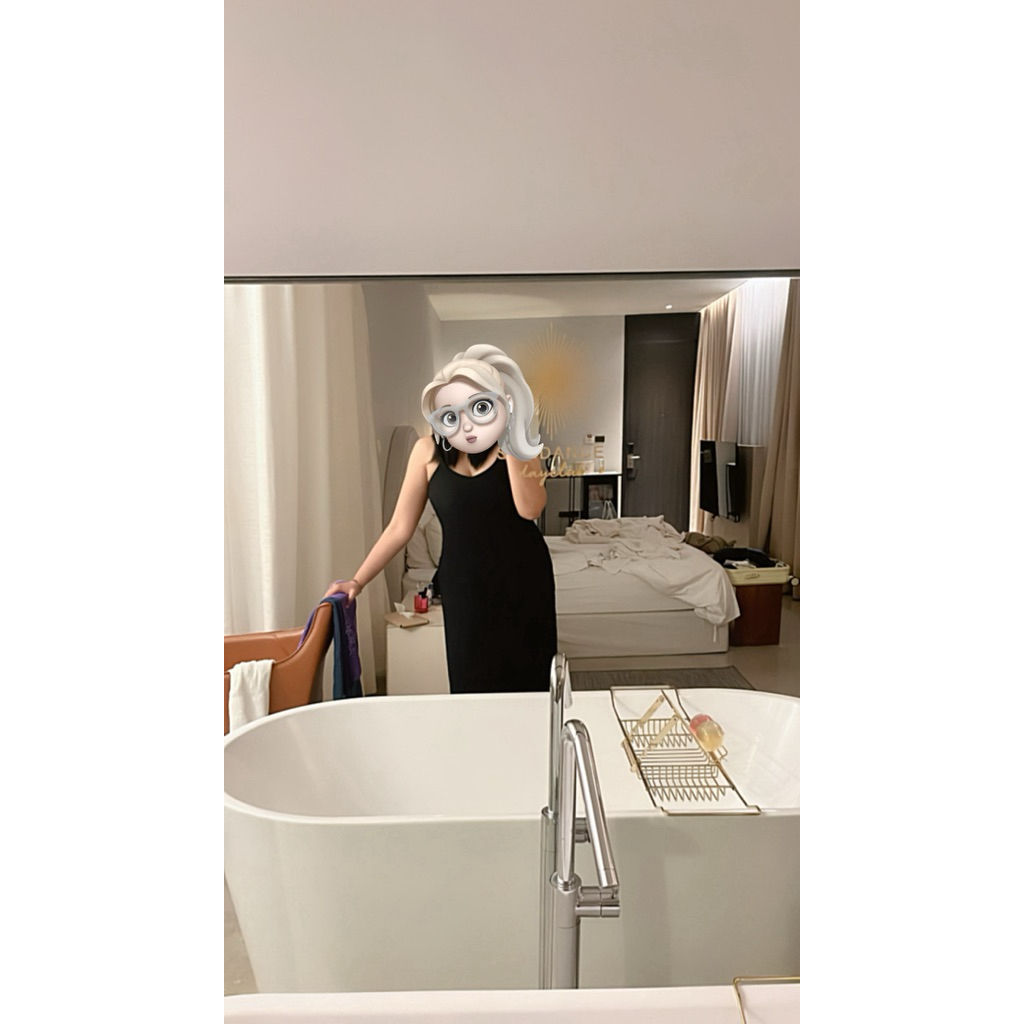 เดรสคอวี สีดำ มือสอง!!! แบรนด์ Korra.clothes