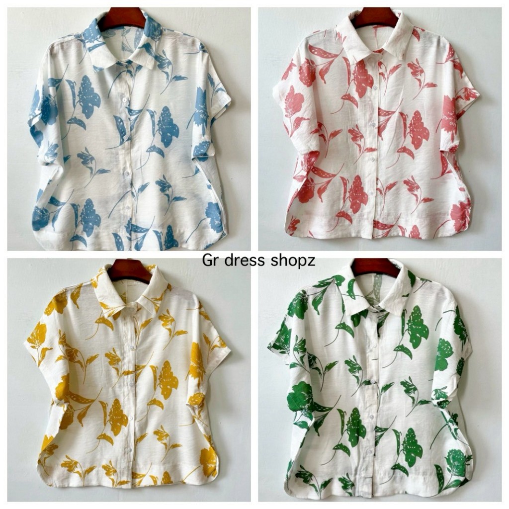 ป้าย June Shop เสื้อผ้าซิลค์พิมพ์ลายหน้าผ้า 46 นิ้ว อกจริงไม่ อก 42-44 นิ้ว ใส่ได้ค่ะ ยาว 22 นิ้ว