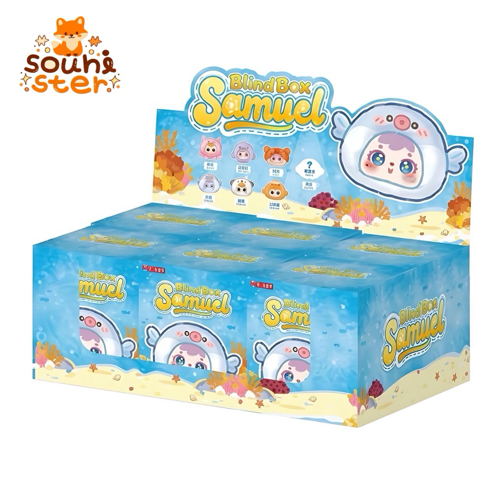 [พร้อมส่ง] ยกบล็อกกล่องสุ่มซามูเอลทะเล Samuel Ocean V.2 พวงกุญแจตุ๊กตา 6 สุ่ม