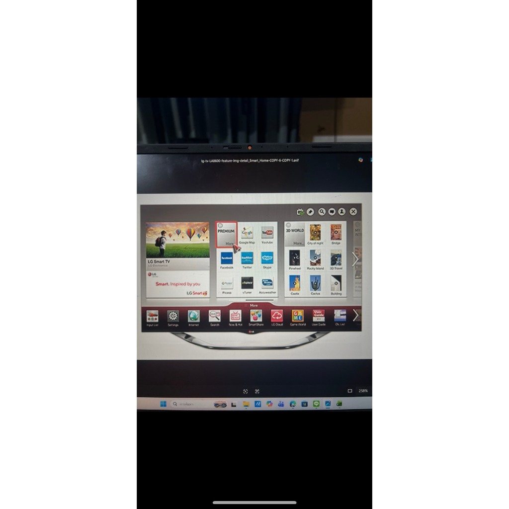 LED TV 3D LG 42 นิ้ว รุ่น 42LA623T-TB clearance  ไม่มีขาตั้ง แถม ขาแขวน  รีโมทธรรมดา แถมแว่น