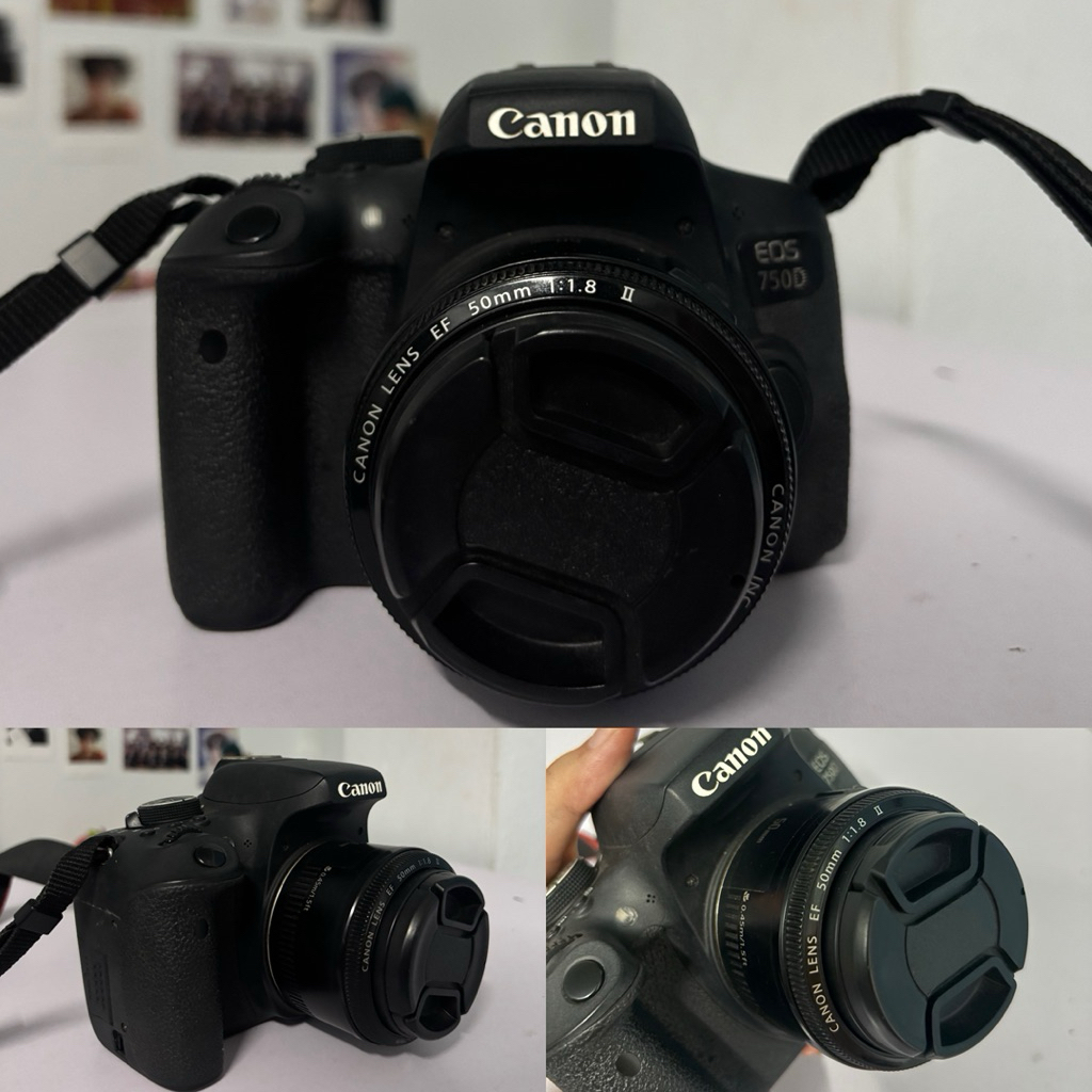 กล้อง Canon EOS 750D มือสอง!! (พร้อมกระเป๋ากล้อง ที่ชาร์จ แบต และเลนส์)