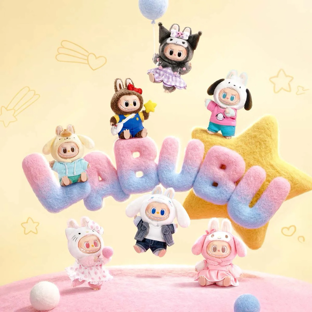 ✨️  พร้อมส่ง THE MONSTERS × Sanrio Characters Series-Vinyl Plush Pendant Blind Box