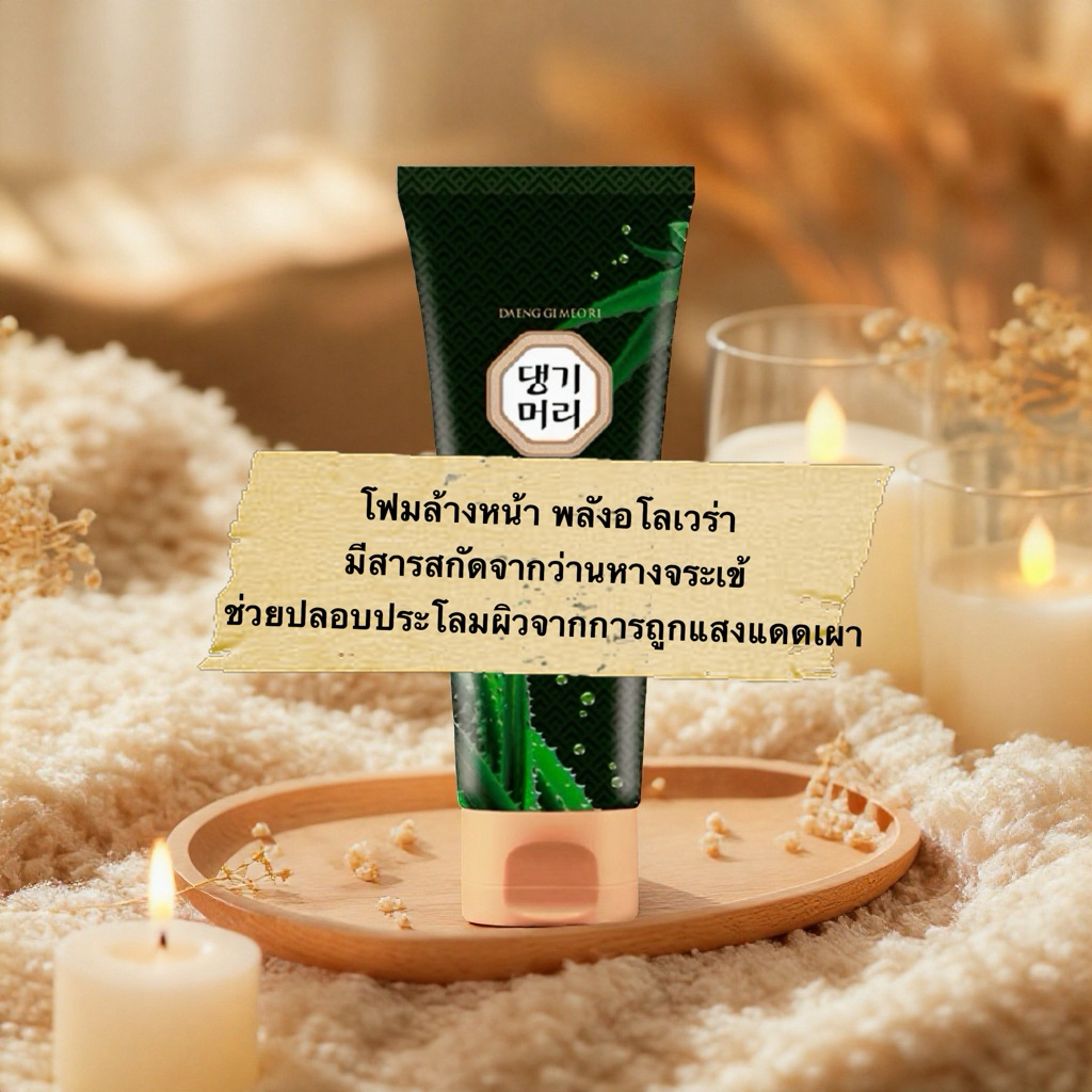 Exp 07/2026 โฟมล้างหน้าแทงกีโมรี สูตรอ่อนโยนจากว่านหางจระเข้ รีเฟรชผิวให้สดชื่น คุมมันแต่หน้าไม่เอี๊ยด ของดีที่ต้องมีติด