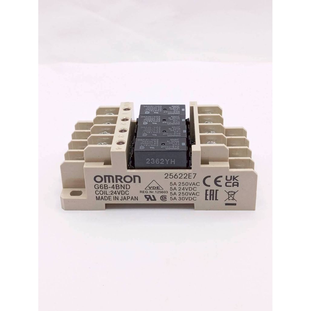 G6B-4BND. 12vdc  เทอร์มินอลรีเลย์ (Terminal Relay) ยี่ห้อ Omron รุ่น G6B-4BND พร้อมส่ง ออกใบกำกับภาษ