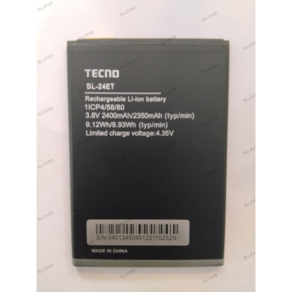 แบตเตอรี่ แท้ TECNO POP 1 POP 2 F1 F3 POP 2F B1F แบต battery BL-24ET 2500mAh รับประกัน 3 เดือน