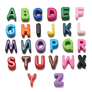 5-10 ชิ้น ลูกปัดตัวอักษร ผสมสี ลูกปัดอะครีลิค A-Z สีพาสเทล รูกว้าง สำหรับร้อยชื่อ สำหรับ DIY สายคล้องมือถือ ของขวัญ