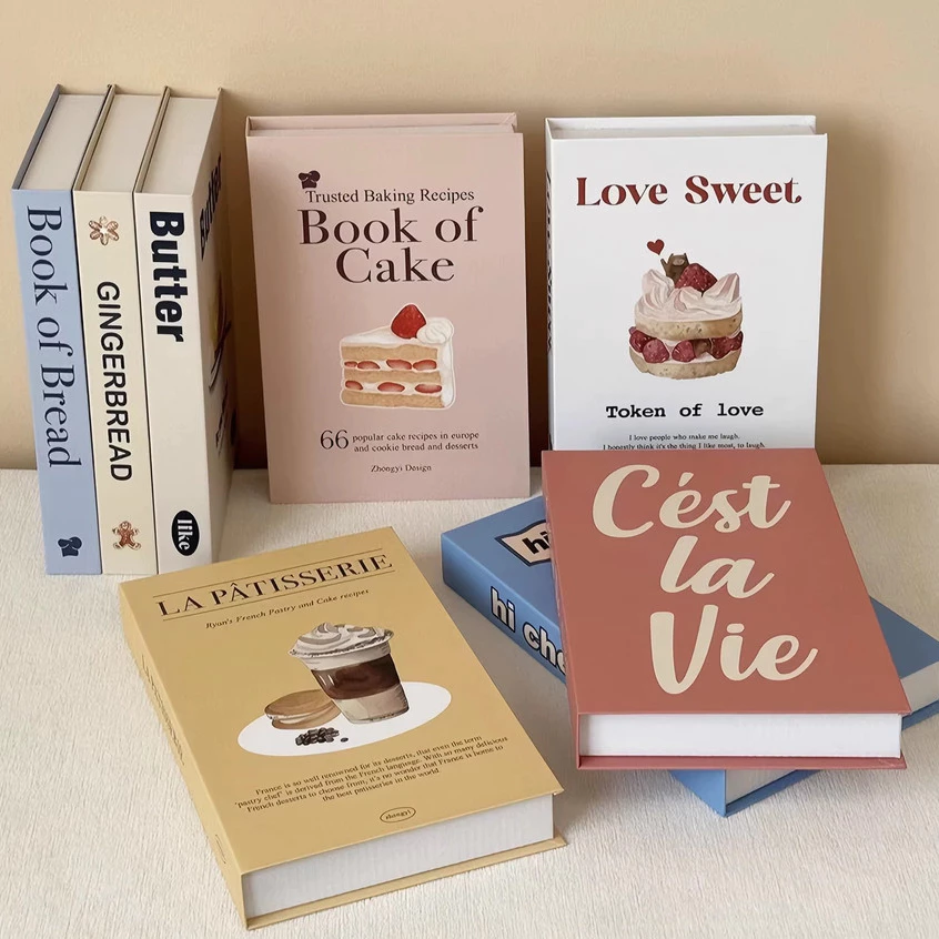 หนังสือปลอม ชุด 5 ชิ้น🔥 ตู้โชว์หนังสือปลอม อุปกรณ์ประกอบฉากถ่ายรูป พับได้ เหมาะสำหรับตกแต่งบ้านและตกแต่งร้านกาแฟ