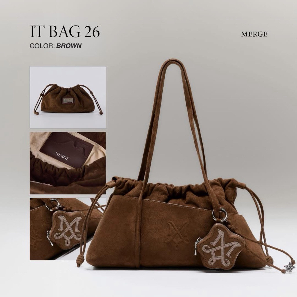 MERGE IT BAG 26 brown  🤎 ใหม่ พร้อมส่ง แท้ 💯