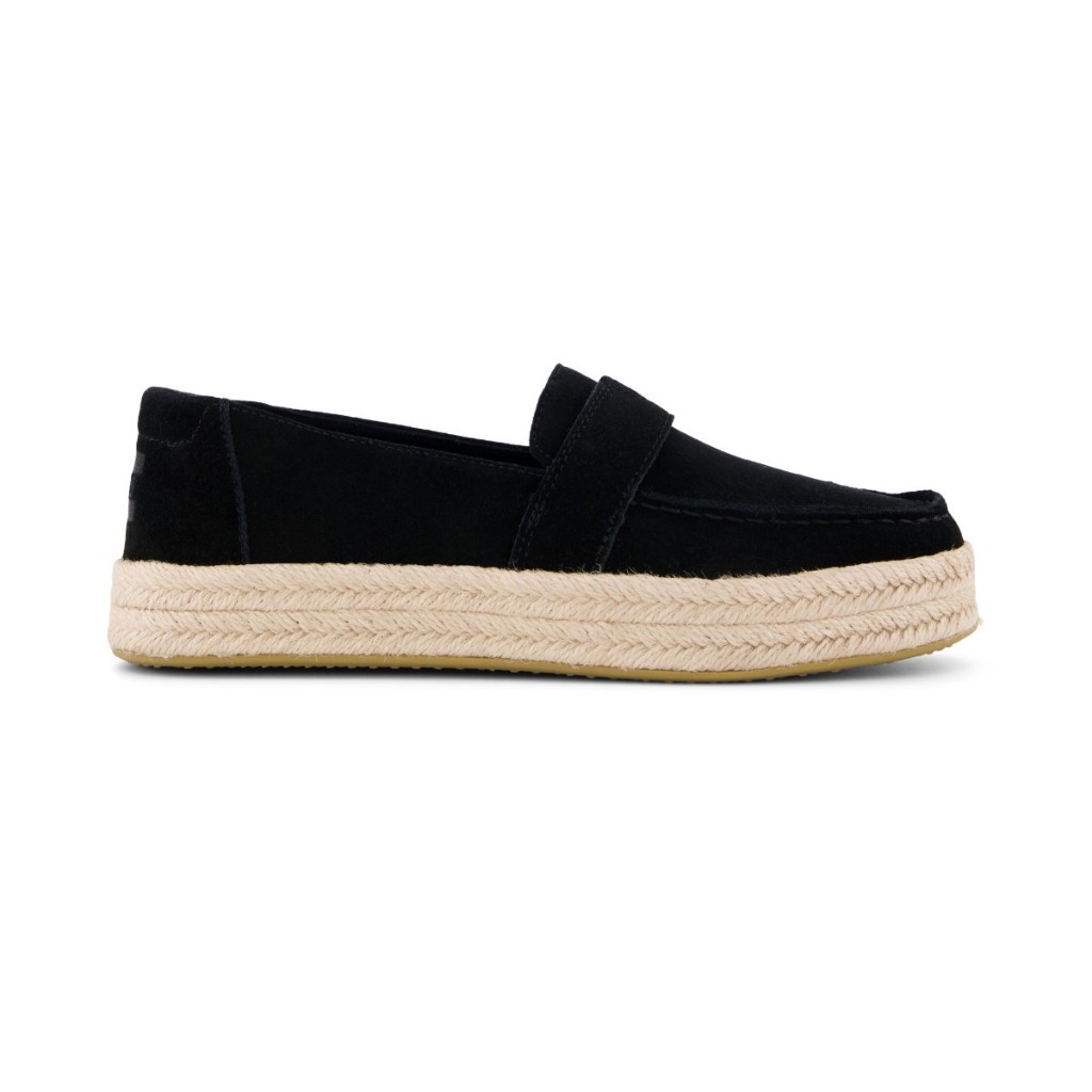 TOMS รองเท้าลำลองผู้หญิง รุ่น Blakely Black Suede (CG) รองเท้าลิขสิทธิ์แท้