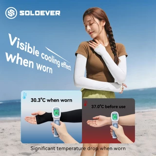 SOLOEVERปลอกแขนกันแดด ป้องกันรังสี UVกันน้ำ กันเปื้อน สําหรับเล่นสงกรานต์ เที่ยวทะเล （เกรดพรีเมี่ยม）