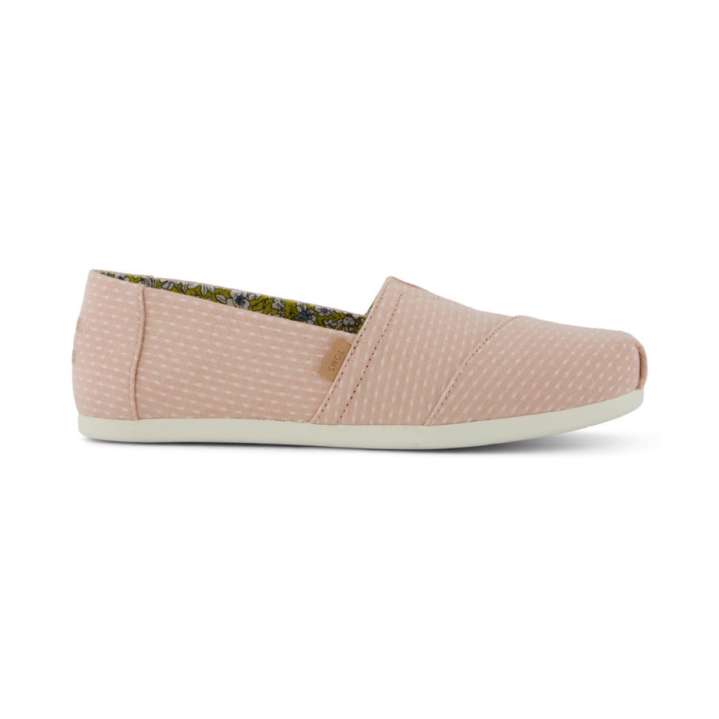 TOMS รองเท้าลำลองผู้หญิง รุ่น Alpargata Bloom Chambray Dot (CG) รองเท้าลิขสิทธิ์แท้